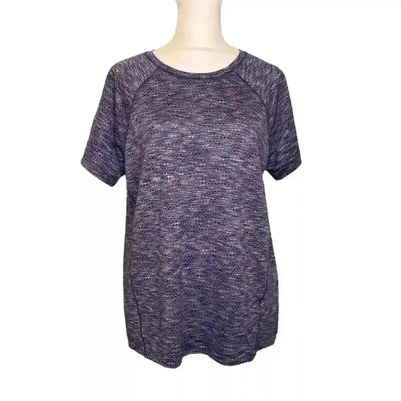 Athleta Womens Multicolor Ultimate Train Mesh Tee Size Small Top - Picture 1 of 10